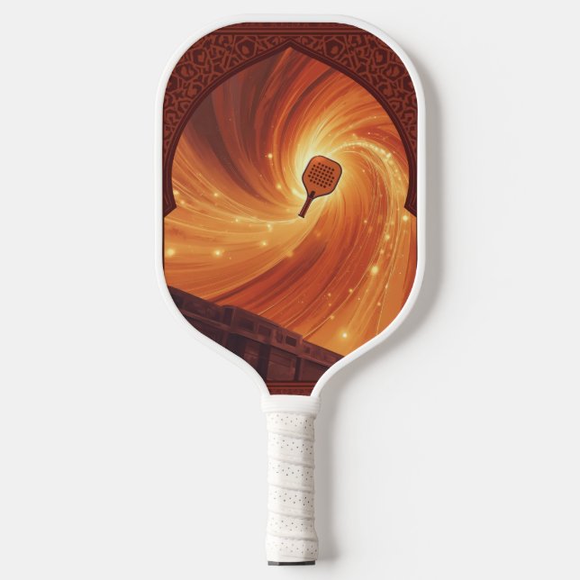 Smash in Marokko - Pickleball Energy Art Print Pickleball Schläger (Vorderseite)