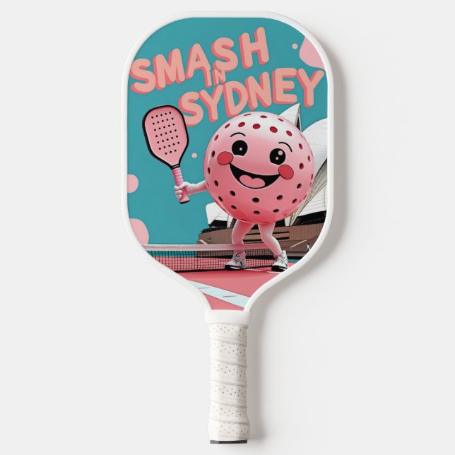 Smash in Sydney - Australien Pickleball Design Schläger (Vorderseite)