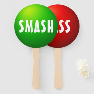 Smash Pass Spiel Paddel Schild Fächer