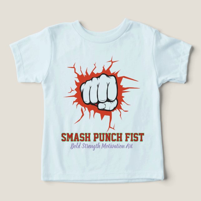 Smash Punch Fist – Bold Strength Motivation Art (Design Vorderseite)