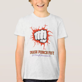 Smash Punch Fist – Bold Strength Motivation Art Tri-Blend Shirt