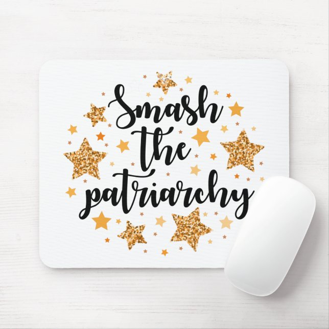 Smash The Patriarchy! Mousepad (Mit Mouse)