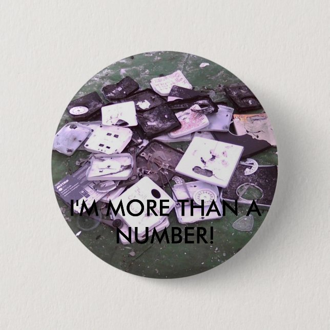 smashedscales, bin ich MEHR ALS EINE ZAHL! Button (Vorderseite)