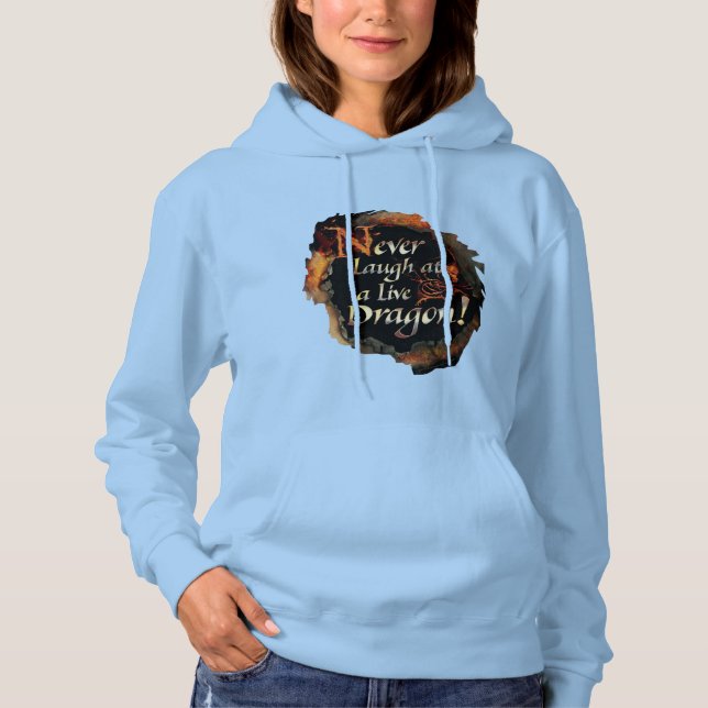 SMAUG™ - Logo-Grafik niemals lachen Hoodie (Vorderseite)