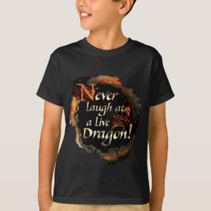 SMAUG™ - Logo-Grafik niemals lachen T-Shirt