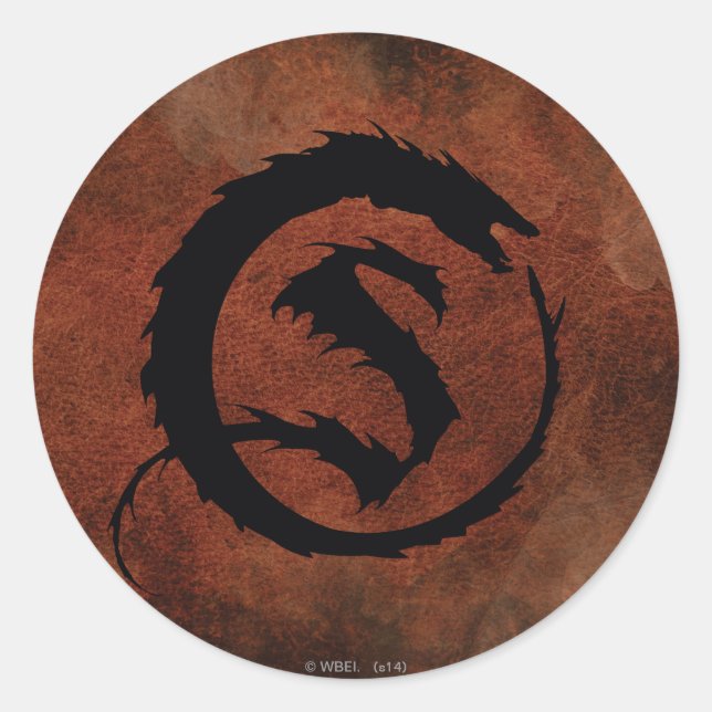 SMAUG™ Logo Runder Aufkleber (Vorderseite)