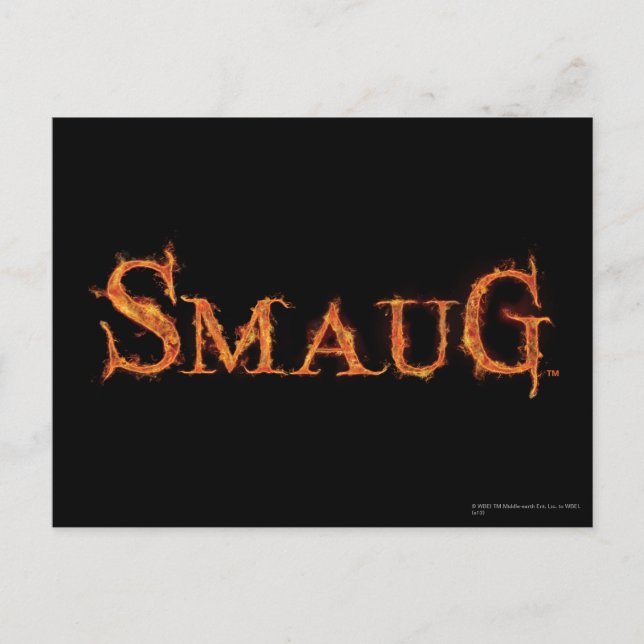 SMAUG™ Name Graphic Postkarte (Vorderseite)