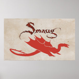 SMAUG™ Silhouette und Name Poster