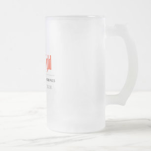 Smaulgld mattierte Bier-Tasse Mattglas Bierglas