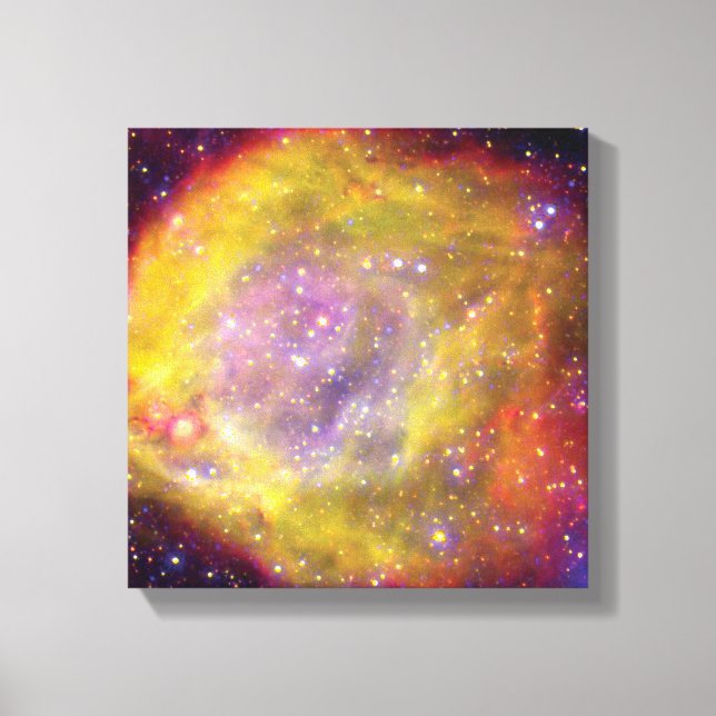SMC WR7 Binary Star Nebula - Hubble Space Foto Leinwanddruck (Vorderseite)