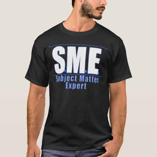 SME-LOGO-THEMA-EXPERTE WHITE/BLUE T-Shirt (Vorderseite)