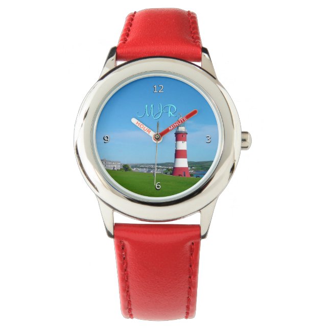 Smeaton Tower, The Hoe, Plymouth Armbanduhr (Vorderseite)