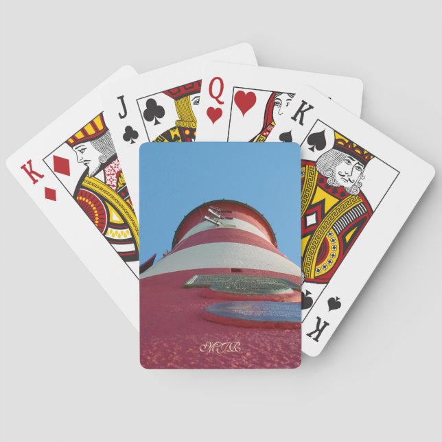 Smeaton's Tower, Plymouth Hoe - Monogram Spielkarten (Rückseite)