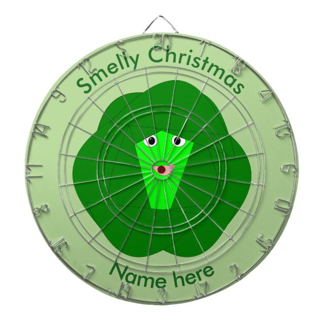 Smelly Christmas Brussels Sprout Dart Board Dartscheibe (vorne)