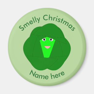 Smelly Christmas Brussels Sprout Magnet