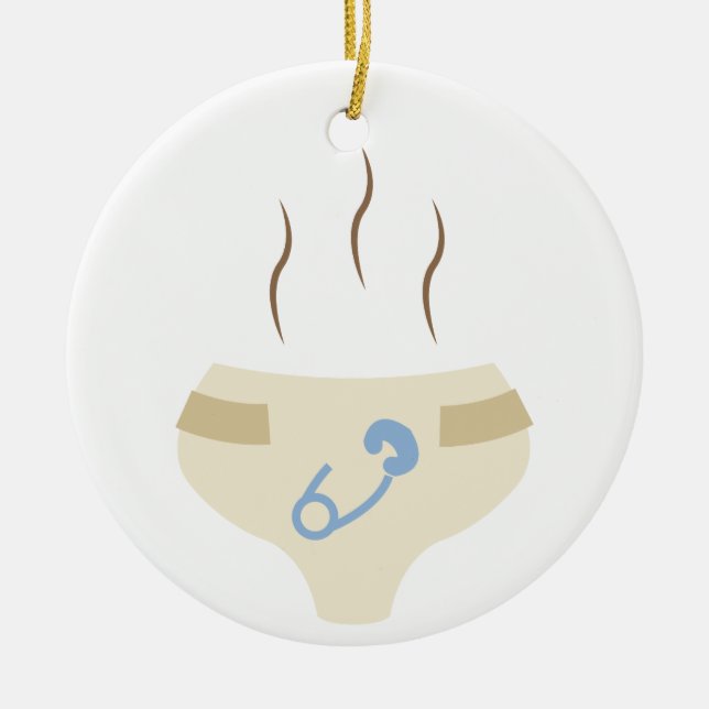 Smelly Diaper Keramik Ornament (Vorne)