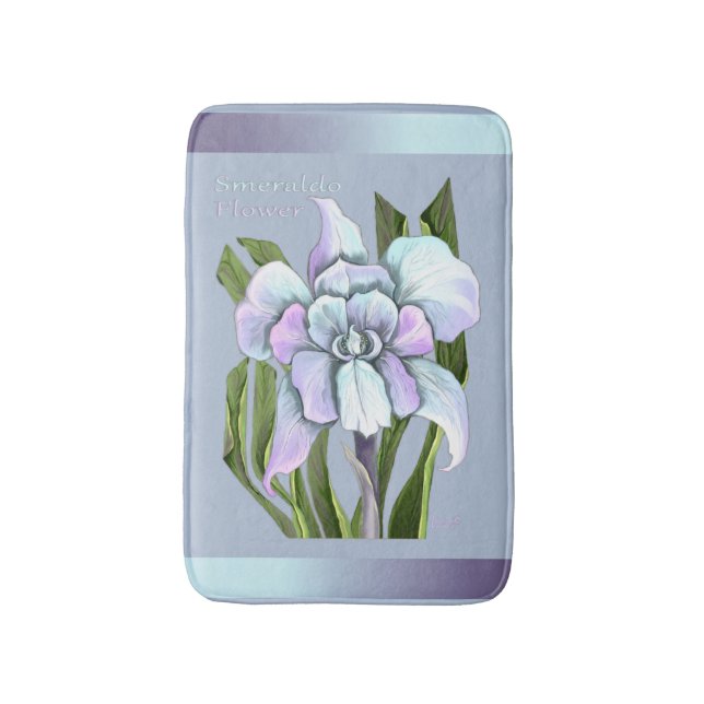 Smeraldo Blume Badematte (Vorderseite Vertikal)