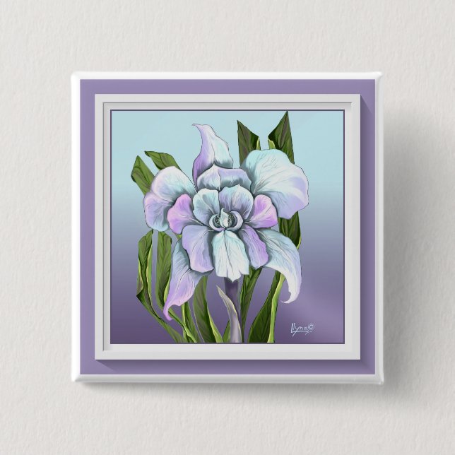 Smeraldo-Blume Button (Vorderseite)