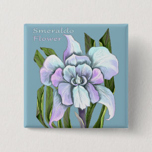 Smeraldo-Blume Button