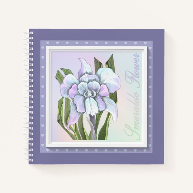 Smeraldo Blume Carnet Notebook Notizbuch (Vorderseite)