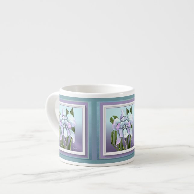 Smeraldo Blume Espressotasse (Vorderseite Links)
