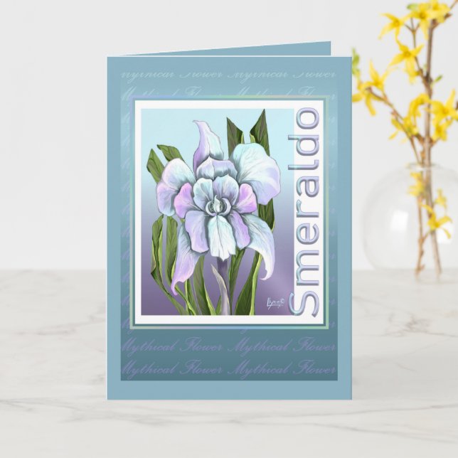 Smeraldo Blume Geburtstagskarte Karte (Gelbe Blume)