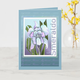 Smeraldo Blume Geburtstagskarte Karte