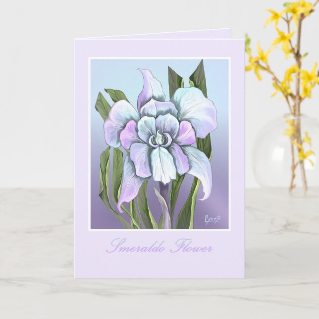 Smeraldo Blume Geburtstagskarte Karte (Gelbe Blume)