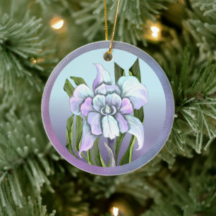 Smeraldo Blume Keramik Ornament