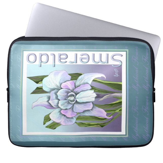 Smeraldo Blume Laptopschutzhülle (Vorderseite)