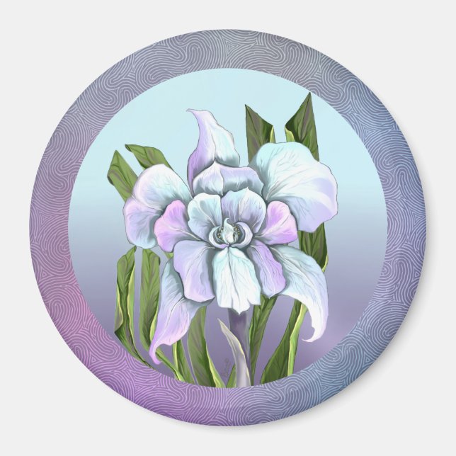 Smeraldo Blume Magnet (Vorne)