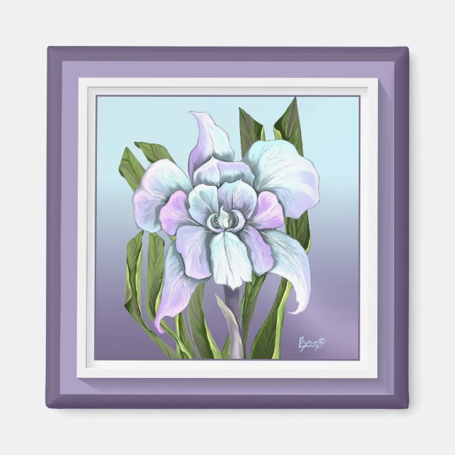 Smeraldo-Blume-Magnet Magnet (Vorne)