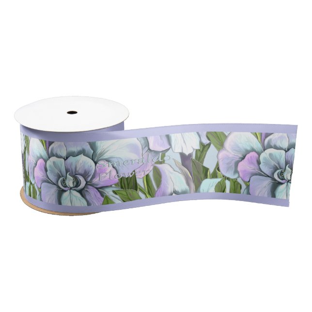 Smeraldo Blume Satinband (Spule)