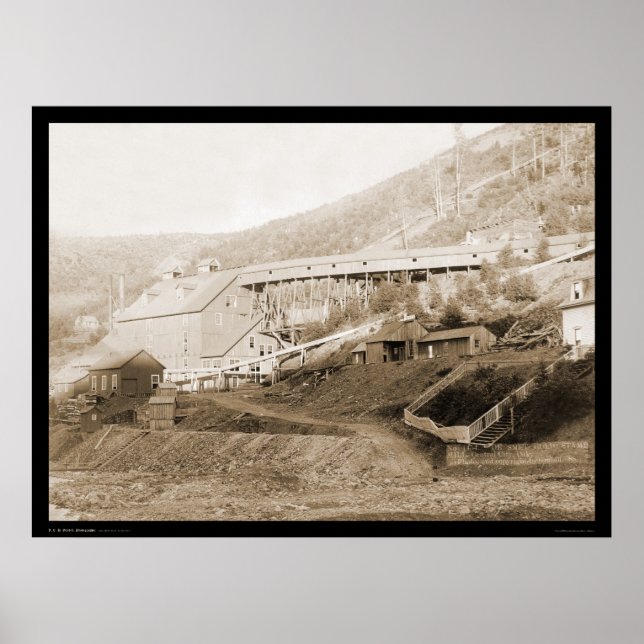 Smet Gold Briefmarke Mill Central City SD 1888 Poster (Vorne)