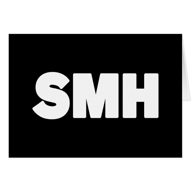 SMH | Text-Slang-Karte (Vorderseite (Horizontal))