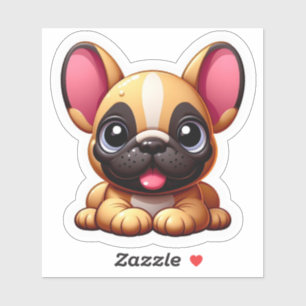 Smilam Kawaii French Bulldog Puppy Aufkleber