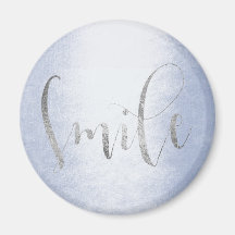 Smile Blue Pastel Silver Gray Ombre Ermutigung