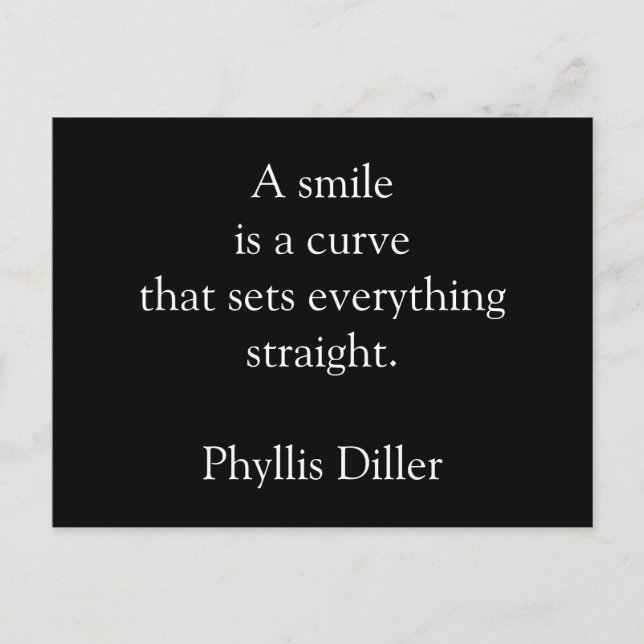 Smile - carte postale inspirante (Devant)