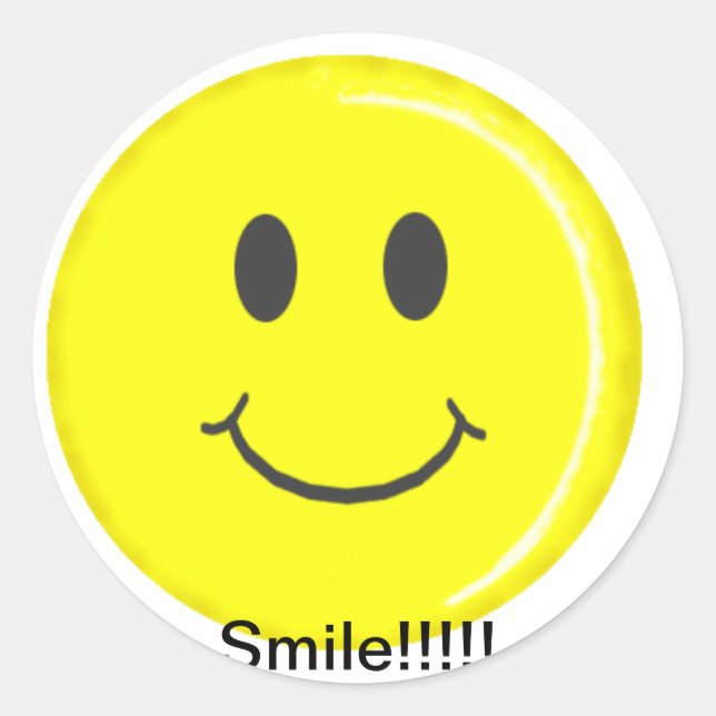 Smile Circle Sticker (Vorderseite)