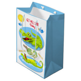 Smile Crocodile wird gut Mittlere Geschenktüte