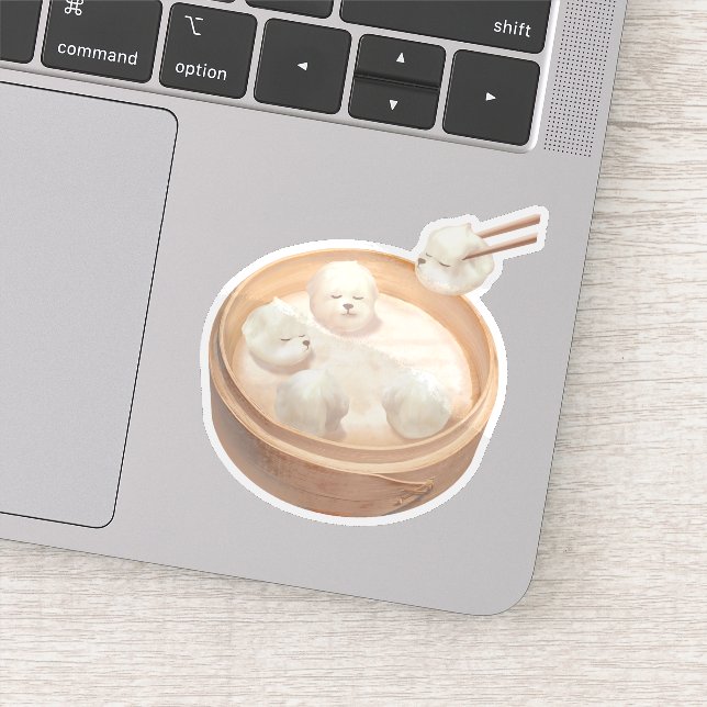 Smile Dog - Xiao Long Bao Delight Aufkleber (Detail)