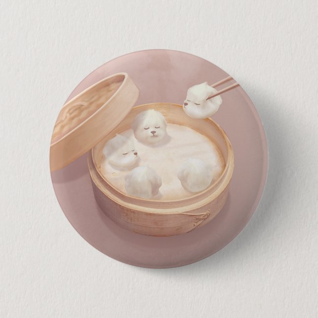 Smile Dog - Xiao Long Bao Delight Button (Vorderseite)