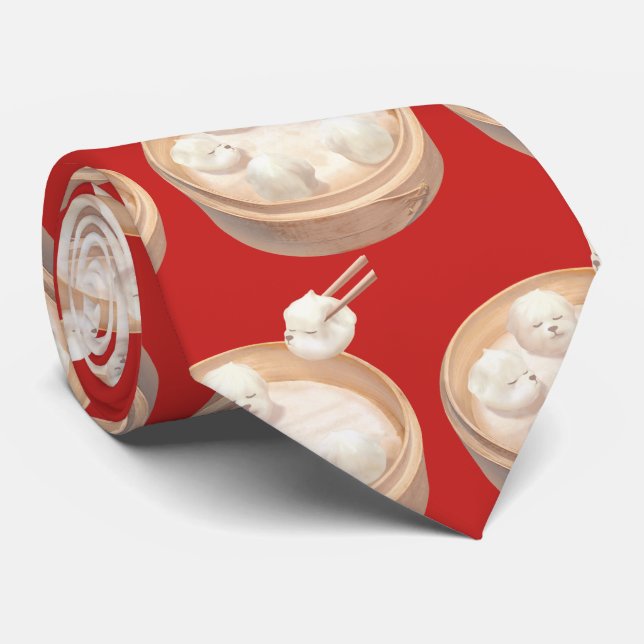 Smile Dog - Xiao Long Bao Delight Krawatte (Gerollt)