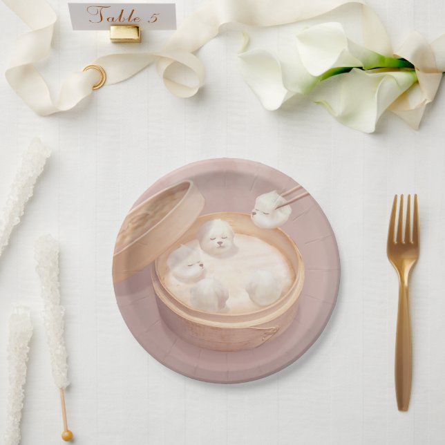 Smile Dog - Xiao Long Bao Delight Pappteller (Hochzeit)