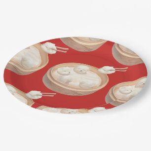 Smile Dog - Xiao Long Bao Delight Pappteller