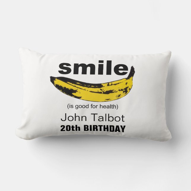 Smile est bon pour la santé Coussin de 20e anniver (Recto)