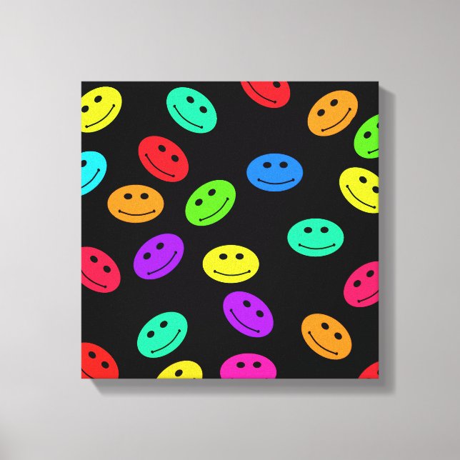 Smile Face Canvas Print Leinwanddruck (Vorderseite)