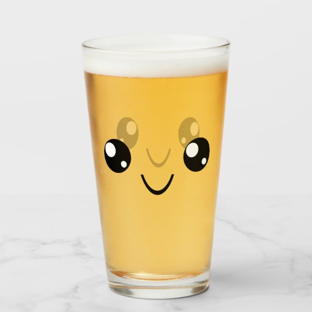 Smile Face Glas (Vorne (Gefüllt))