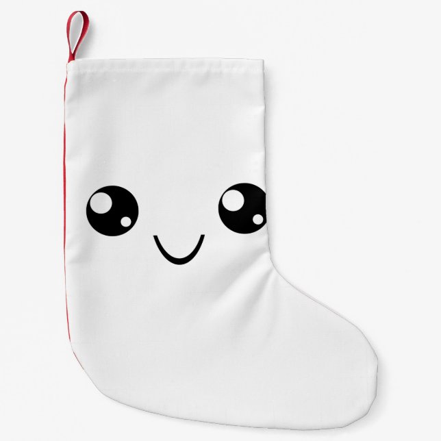 Smile Face Kleiner Weihnachtsstrumpf (Vorderseite)