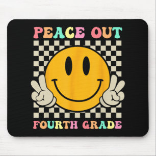 Smile Face Peace Out 4. Klasse CL 2023 Mousepad